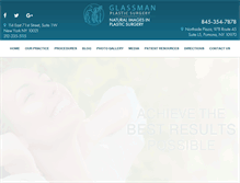 Tablet Screenshot of glassmanplasticsurgeryny.com
